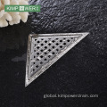 Shower Floor Waste Triangular stainless steel corner balcony floor drain Factory